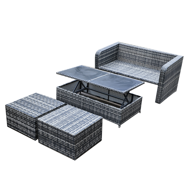 4 PEÇAS CONJUNTO DE MESA DE ELEVAÇÃO Conjunto de banquetas de mesa de elevação e queda